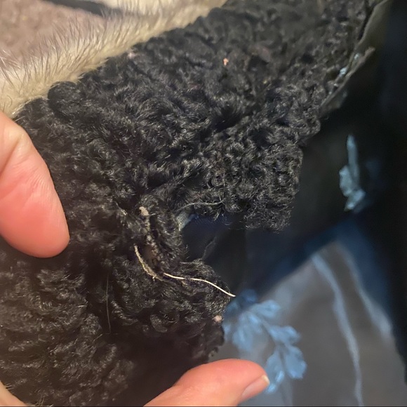 Vintage 60’s black astrakhan Persian lamb cropped jacket with mink collar - Picture 13 of 14